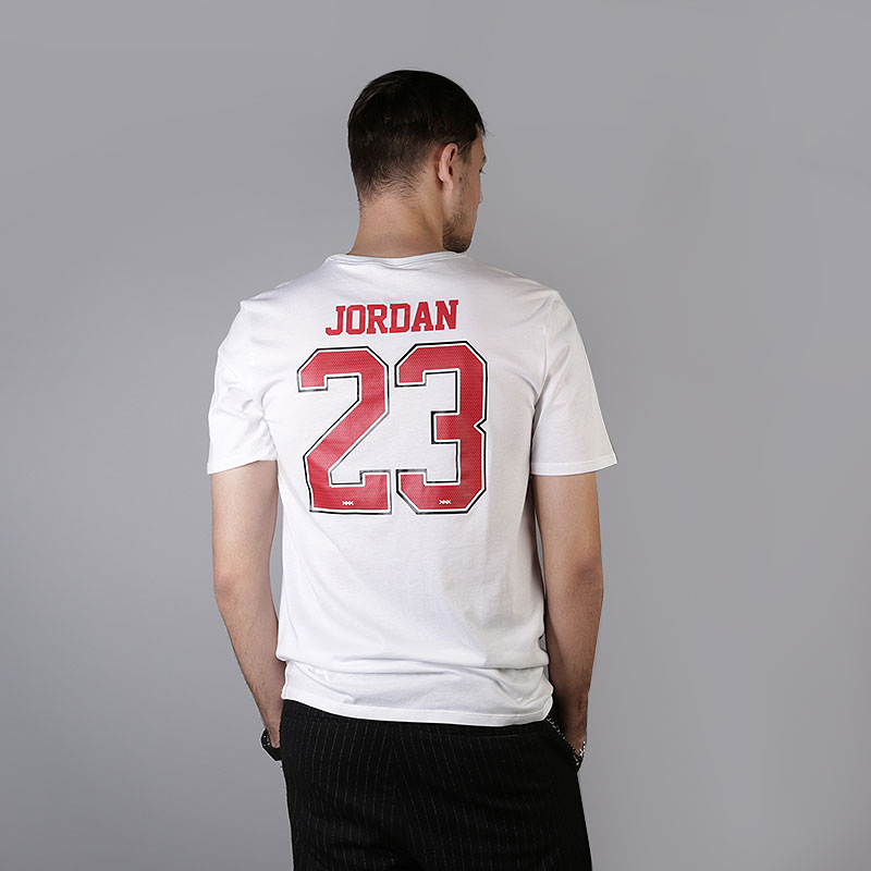 мужская белая футболка Jordan 23  Basketball Shortsleeve T-Shir 926208-100 - цена, описание, фото 3